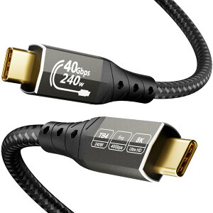 ZIKNYDO 40Gbps Thunderbolt 4P[u 2mAUSB 4f[^P[uA8K/4K USB-CfBXvCP[uAThunderbolt 240W[dΉBThunderbolt 5/3AiPhone 16V[YASSDAMacBookAeGPU Ή