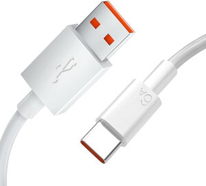USB Type-C ケーブル 1M 6A 安全 過充電防止 耐久性 急速充電 スマホ対応 Type-C 充電ケーブル 安定な充電と信頼性の高いデータ転送