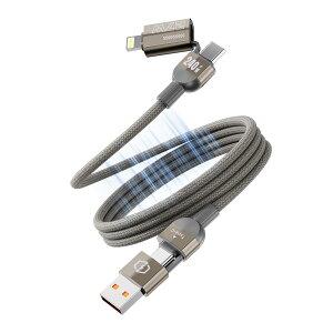 LANMU 4in1 [dP[u }OlbgP[u [dP[u ő240W 480Mbps 1M Lightning/USB-A/USB C/TYPE-CΉ
