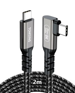 TOMSING USB Type C P[u L PDΉ 240W/5A }[d USB3.2 Gen2 20Gbps f[^ for iPhone 15/16/Matebook/iPad/Xperia/iPad/MacBook Pro/Galaxy S24/̑ Android  USB-C@Ή iSDFC2mj