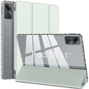 WD&CD Xiaomi Redmi Pad SE 11�C���` �Ή� �^�u���b�g�P�[�X �J�o�[ ���^ �ϏՌ� �I�[�g�X���[�v�@�\ �O�܂�X�}�[�g�J�o�[ Pencil���[�\ DIY�����J�o�[ Xiaomi Redmi Pad SE �ی�J�o�[(�O���[��)