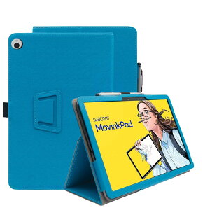 For Wacom MovinkPad 11P[X 11.45 C` ^ubg P[X 360°Sʕی ܂X^hp yz_[t ㎿PUU[ LYh~ y Sʕی(Cgu[)