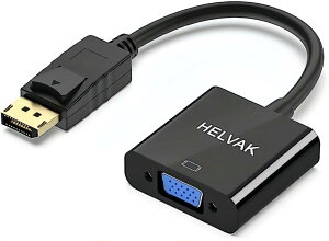 Displayport VGA ϊ A_v^[ DP to VGA DP IXX ϊP[u bLRlN^[ T|[g1920×1080 ő𑜓x(PC j^ vWFN^[ DVD HDTV j^[p Ή) (1)