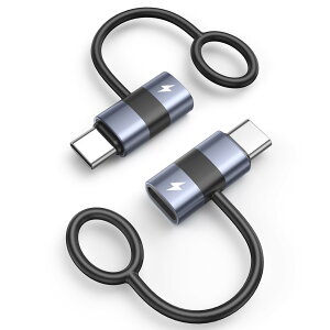 FEYUCOC ライトニング タイプc 変換(2個セット) PD 60W 急速充電 Lighting USB-C 変換アダプタ アルミ合金外装 シリコンバンド設計 iOS からタイプC変換コネクタ らいとにんくけーぶる タイプc 変換ア