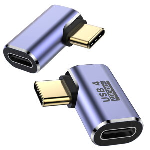 MOGOOD Type C ϊ A_v^[ E 90° L USB CIX΃X USB CGNXp_ 40Gbpsf[^] 8K@60Hzfo 100W/5A}[dThunderboltGNXp_͏CbiAMacBook ProA^ubgAg