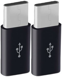 USB MicroBTYPE-CϊA_v^[A}CNBTYPE-CΉAAndroid/iPhone15/16ΉAő2Ao (ubN, 2)