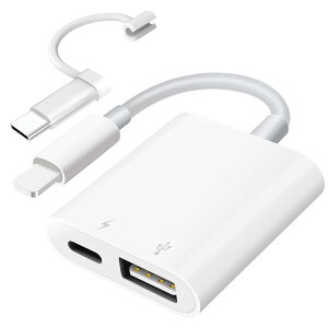 SUNTRSI phone usb ϊA_v^[ 2-in-1 o] [d|[gt }[d JA_v^ OTGA_v^ Phone/Pad/ʐ^/rfI/y/J/}EX/L[{[h/}CNȂǂɑΉ ݒsv v