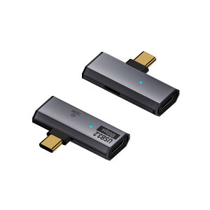 2 in 1 USB CA_v^[ Type-C ϊA_v^ PD 100W 20V 5A [d USB3.2 10Gbps f[^] y |[^u 肵` Phone 15/15 Plus/15 ProAMacBook Air/ProAiPad ProɑΉ(CIX2CX 1