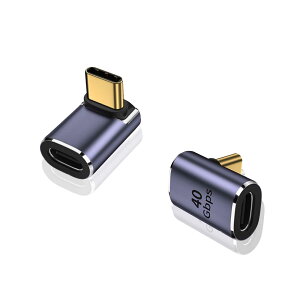 HUIKKJP USB C ϊ A_v^[ L 2Zbg 100W/5A}[d 40Gbpsf[^] 8K@60Hzfo L L^ ^Cvc type-c ϊA_v^ USB C RlN^[ hCuR[_[ for Mac Book ProANintendo Switch