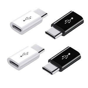 Micro USB to Type C ϊA_v^ 4 yʃ^Cv gт₷ }[d f[^[] OTG@\Ή [dRlN^[ (2zCg+2ubN)