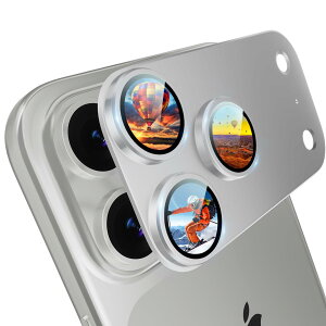 CANLER for iPhone 17 Pro カメラフィルム レンズカバー 強化ガラス レンズ全面保護フィルム アイフォン17プロ 用 アルミ合金フレーム付き 耐衝撃 傷防止 高透過率 簡単貼り付け ケース干渉なし レ