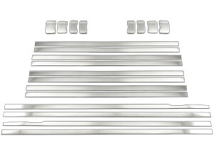 BRIGHTZ アルファードハイブリッド AAHH40W AAHH45W 超鏡面ステンレスメッキシートレールカバー 20PC 【 INT−BIG−029 】 AAHH40W AAHH45W