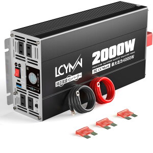 LCYMW Co[^[ g 2000w 12v 100v ő4000W DC12Vi)AC100V()ɕϊ 50/60Hzؑ։\ nk/d/Ԓ/Lv/D/RVLy[J[ ً}p