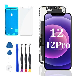 jasfiuay for iPhone 12 / 12 Pro tpl ʌ iPhone 12 LCD 6.1" 3Dtgpl^b`XN[CpXN[fW^Ro[^[Cc[