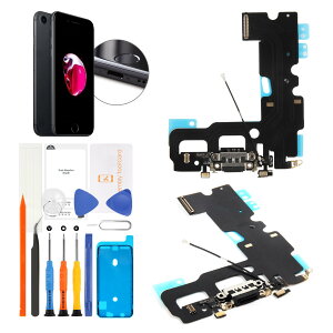 SRJTEK for iPhone 7 Plus USB (ubN Black)[d|[gCi hbNRlN^{[hi Lightning[q[d|[ghbNRlN^tbNXP[u Cp A1661, A1784, A1785, A1786 Ή