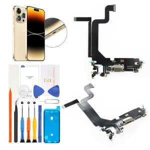 SRJTEK for iPhone 14 Pro Max USB [d|[hC hbNRlN^{[hi S[h (Gold)hbNRlN^tbNXP[u Cp A2894, A2651, A2893, A2895 Ή Hhe[vt