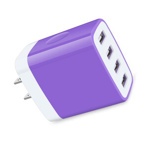 USB 4|[g[d 24W Phone16[dy4䓯EPSEF؁z FodLop USB}[d [dA_v^[ usb RZ Phone14/13/12/11/8AGalaxyȂǂ̋@ɑΉiPurplej