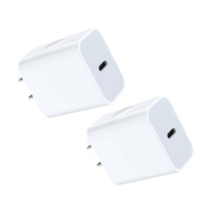 iPhone 16 USB Type-C 急速充電器 20W PD 充電器 usb コンセント タイプC 充電器 【PSE認証済み・PD3.0急速対応】 スマホ充電器 iPhone 15 Pro Max/iPad/Android その他USB-C機器対応 ホワイト 2個セット