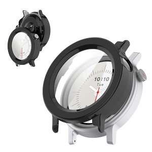 For CMF by Nothing Watch 3 Pro 用 ケース カバー KONXISA CMF by Nothing Watch 3 Pro カバー+フィルム 一体型(PCケース+ガラスフィルム)高透過率 擦り傷防止 衝撃吸収 装着充電可能 全面保護 着脱簡単(ブ