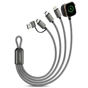 aceyoon 3in2 [dP[u @\ Xg[g Type-C USB|[g Lightning|[g AbvEHb`p [d for Apple Watch CX[d 23.5cm ő18W _[NO[ 3foCX [d\ for App