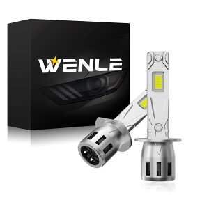 WENLE H1 led wbhCg ou VԌΉ 8{邳UP 20000LMi10000LM*2j 60W(30W*2) zCg 6500K DC12VԑΉ dH  Épt@ M uԋN mCYȂ E2{