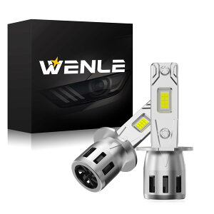 WENLE H3 led wbhCgEtHOv ou VԌΉ 8{邳UP 20000LMi10000LM*2j 60W(30W*2) zCg 6500K DC12VԑΉ dH  Épt@ M uԋN mCY