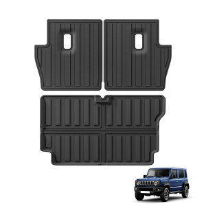 ZUNDUO スズキ ジムニー ノマド 5ドア JC74W FC AT車 MT車 専用 背もたれカバー&ラゲッジマット トランクマット JIMNY NOMADE 2025年4月〜現行 立体カーマット TPE素材 立体成型 防水 耐汚れ 耐摩擦 抗菌