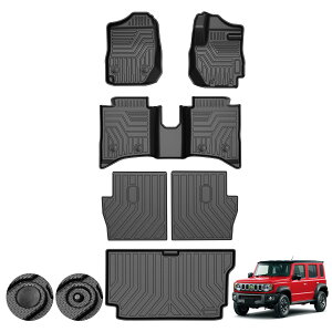 Kotesoto スズキ ジムニーノマド JC74W 5人乗り フロアマット 新型ジムニー セカンドマット Jimny JC74W トランクマット ジムニー JC74W 耐汚れ カーゴ TPE素材 防水 滑り止め アクセサリー 内装 車種