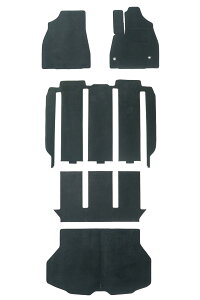 MATKING ベーシックフロアマット ブラック ノアハイブリッド/ヴォクシーハイブリッド 90系 7人乗 インパネ一体型センターコンソールボックス装備車 2列目ノーマルシートorオットマン付車 【6K