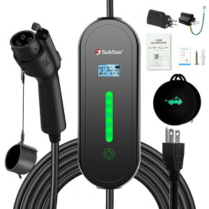 SubSun EV[d EV[dpP[u dC dCԗp|[^u ƒpPHV/EV[dP[u 100V-240V d[hؑ։\ \񃂁[ht8A/10A/13A/16A SAEJ1772 5[g 7.5M ϊvOt u