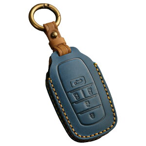 Krovat トヨタ キーケース 5ボタン アルファード ヴェルファイア 30系 40系 【本革の風格】 ヴォクシー ノア キーカバー 紺