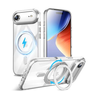 QUEASONyiPhone Air p MagSafeΉ P[Xz360°]X^h CX[dΉ iphone air p P[X Ot ČRMILKi iphone17 air p X}zP[X magsafe  h~ iphoneGA[ p X