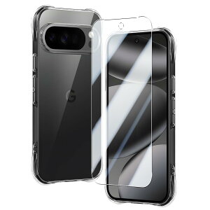 �Ή� Google Pixel 10 Pro �P�[�X �N���A �P�[�X �J�o�[ TPU �ی�P�[�X �J�o�[�w�� + �K���X�t�B���� �t�B���� ���{���Ɏq�� �t�B���� �����K���X �d�x9H �����ߗ� ��U�h �����K���X SENXLL- Pixel 10 Pr