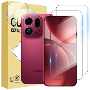 �y4������zFor Oppo Find X9 Pro �p �����Y�ی�t�B���� (2��) �����K���X�t�B����(2��)�yHNWEIWEI�z ����0.3mm 2.5D �d�x9H �S�ʕی� �ώw�� ������ �����ߗ� ���{���Ɏq�f�ލ̗p ��U�h�~���� Oppo Find X9
