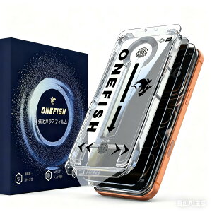 �y�`�����h�~�t�B�����zOnefish iPhone 17Pro�p �����K���X�X�N���[���v���e�N�^�[�A�`�����h�~�t�B�����A�C�A�Ȃ��A�ȒP�ȃC���X�g�[���A�����ق��菜���A�R�w��A�R��U�A�R�X�N���b�`�A2