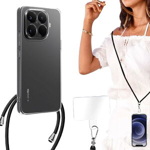 BonwFzin �K�p Xiaomi 15T Pro �P�[�X �V�����_�[ �N���A ���� �V���I�~ 15T �v�� �����P�[�X �X�g���b�v �΂߂��� ���|�� �X�g���b�v�P�[�X Xiaomi15TPro �J�o�[ tpu �\�t�g �V���I�~15T�v�� �y�� ���^ ��