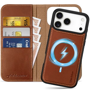 SHIELDON iPhone 17ProMax Ή 蒠^P[X 2in1 {vU[ 6.9C` 5G J[h[ [RFIDubLO] OR Jo[P̃CX[d uX^h@\ Ռz ACz 17