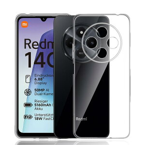 �Ή� Redmi 14C �p �y�� �P�[�X ���h�~14C �X�}�z�P�[�X TPU �N���A �ČR MIL �K�i �ϏՌ��ω��� ���^�X���� �X�g���b�v�z�[���t�� ���C�����X�[�d�Ή�