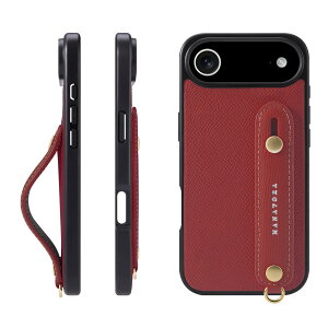 HANATORA for iPhone 17Air �P�[�X �{�v �ϏՌ� �w�ʃx���g �X�}�z�P�[�X �X�}�z �X�^���h�@�\ �l�b�N �X�g���b�v �t�� �G���{�X���U�[ �M�t�g �}�O�l�b�g�Ȃ� ���b�h NGH-17Air-Red