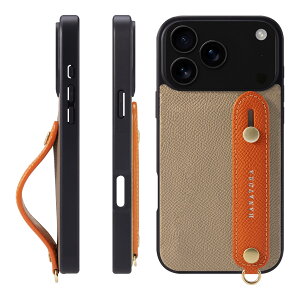 HANATORA for iPhone 17ProMax �P�[�X �{�v �ϏՌ� �w�ʃx���g �X�}�z�P�[�X �X�}�z �X�^���h�@�\ �l�b�N �X�g���b�v �t�� �G���{�X���U�[ �M�t�g �}�O�l�b�g�Ȃ� �O���[�W��+�I�����W NGH-17ProMax-Grege-
