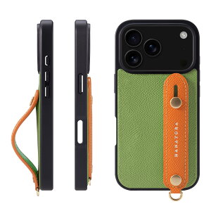 HANATORA for iPhone 17Pro �P�[�X �{�v �ϏՌ� �w�ʃx���g �X�}�z�P�[�X �X�}�z �X�^���h�@�\ �l�b�N �X�g���b�v �t�� �G���{�X���U�[ �M�t�g �}�O�l�b�g�Ȃ� ���F�[���N���P�b�g+�I�����W NGH-17Pro-