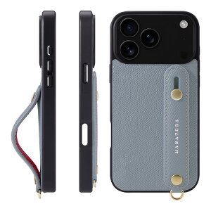 HANATORA for iPhone 17ProMax �P�[�X �{�v �ϏՌ� �w�ʃx���g �X�}�z�P�[�X �X�}�z �X�^���h�@�\ �l�b�N �X�g���b�v �t�� �G���{�X���U�[ �M�t�g �}�O�l�b�g�Ȃ� �u���[ ���� NGH-17ProMax-Bluelin