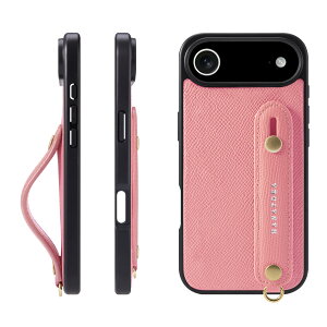 HANATORA for iPhone 17Air �P�[�X �{�v �ϏՌ� �w�ʃx���g �X�}�z�P�[�X �X�}�z �X�^���h�@�\ �l�b�N �X�g���b�v �t�� �G���{�X���U�[ �M�t�g �}�O�l�b�g�Ȃ� �s���N NGH-17Air-Pink