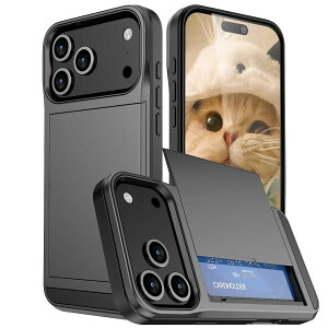 iPhone 17 Pro Max pP[X J[h[ w SBJ[hz_[݌v ČRMILKi ϏՌŋ ACtH17 Pro Max pP[X J[hwʎ[ Sʕی wh~ ~ h~ (O[