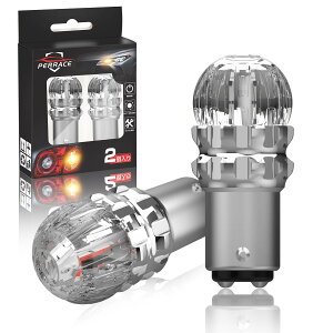 Perrace S25 led �_�u�� ���b�h �� �u���[�L�����v �e�[�������v �g�U�J�o�[ 360°�S���ʔ��� S25 �_�u���� BAY15d P21/5W �X�g�b�v�����v �L�����Z���[���� ���P�x ���� 12V�ԑΉ� ���ɐ� �Ԍ��Ή� 2��
