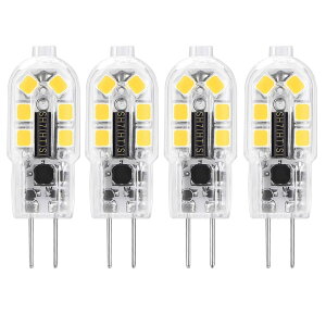 G4 LEDd AC12V/DC 12-24V ԗp JC T3 G4 oCsA^CvGY4 GU4 GZ4 G4 diϗp RV ̓Cg LsOJ[̓d {[g̃g[[  (F 6000K, 4)