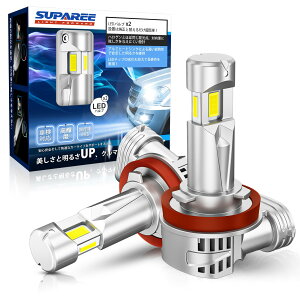 �u�ƊE���O�ʔ����vSUPAREE h11 led �w�b�h���C�g �Ԍ��Ή� �O�ʔ��� ��p�t�@��2�� h8 h11 h16 led ���� 12V�ԑΉ� 6500K led �o���u �n���Q���T�C�Y ������ �L�����Z���[���� IP68�h�� 2�Z�b�g