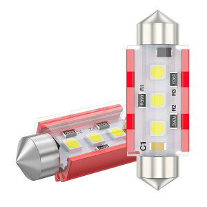 GOSMY T10×36mm/37mm LED[v zCg  3A3030SMD LED  ɐ LZ[ Px Ƃ/io[v[gCg/ԓ/gNCgi2Zbgj