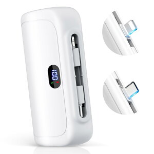 yVoz oCobe[ 6800mAh y 100g ^ MFiKF LightningRlN^[ & ^CvCP[u Type-C|[go 2䓯[d gя[d X}z[d 2.4A }[d R[h