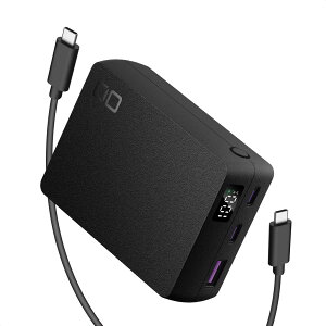 CIO SMARTCOBY TRIO 20000mAh 65W oCobe[ e ^ }[d PD 3|[g iPhone 17 / 16 / 15 / Android/Macbook M3 / iPad Type-C USB-C USB-A pXX[ PSEFؕi (ubN)